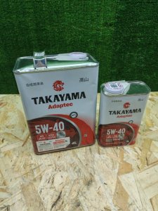 TAKAYAMA Adaptec Fully Synthetic API: SN/CF ACEA: A3/B4 5W-40 5л