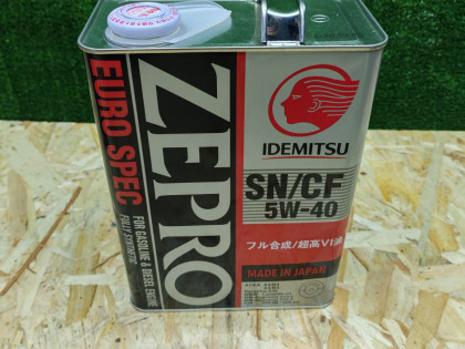 Масло моторное Idemitsu Zepro EURO SPEC SN/CF 5W-40 4л
